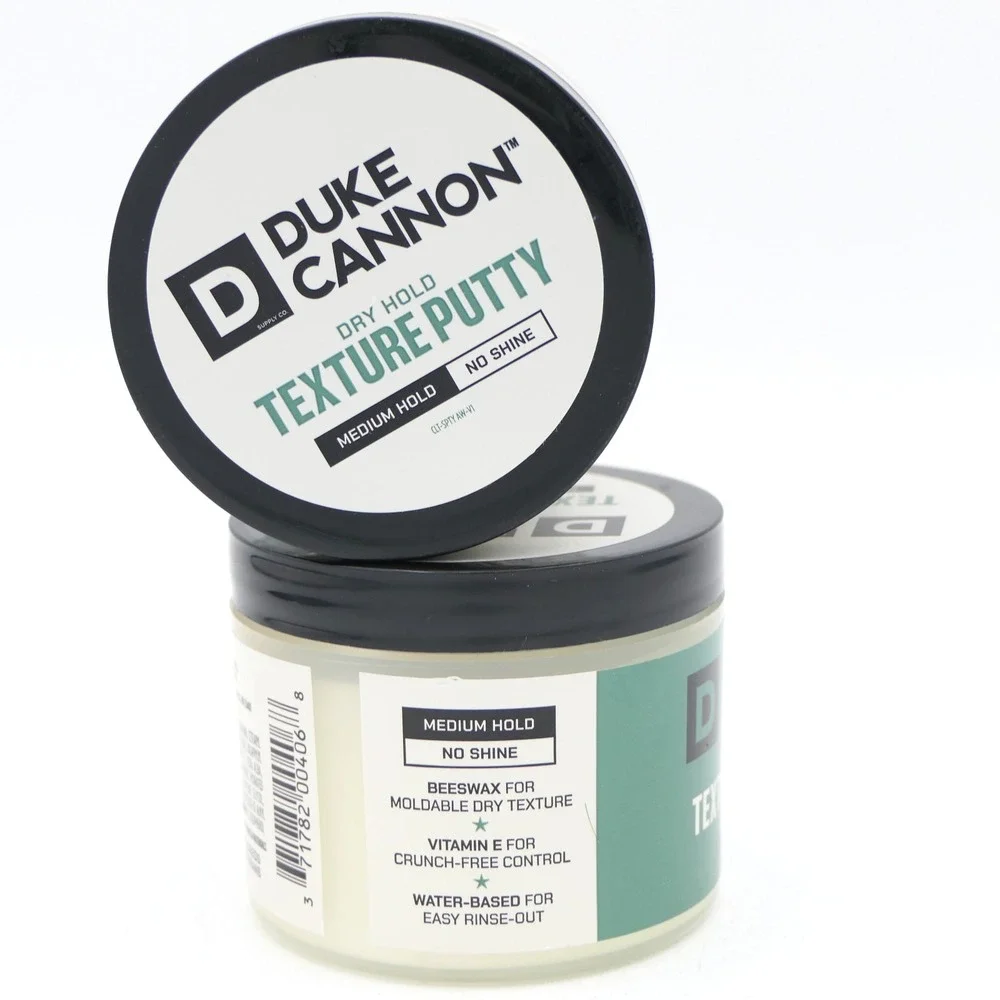 Duke Cannon Men's Dry Hold Texture Putty Medium Hold No Shine 2 Pack 4.6 oz Ea